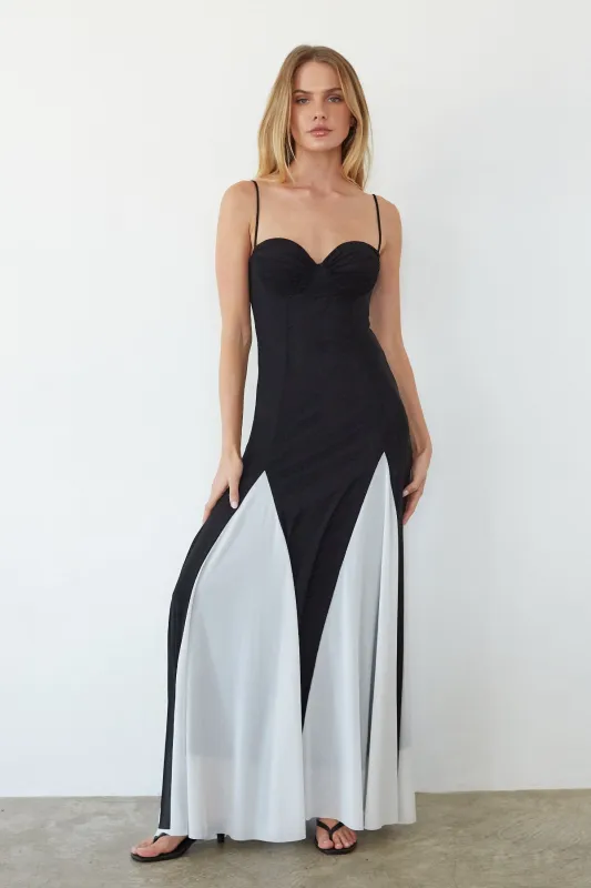 Dory Two Toned Maxi Dress sold by American Threads