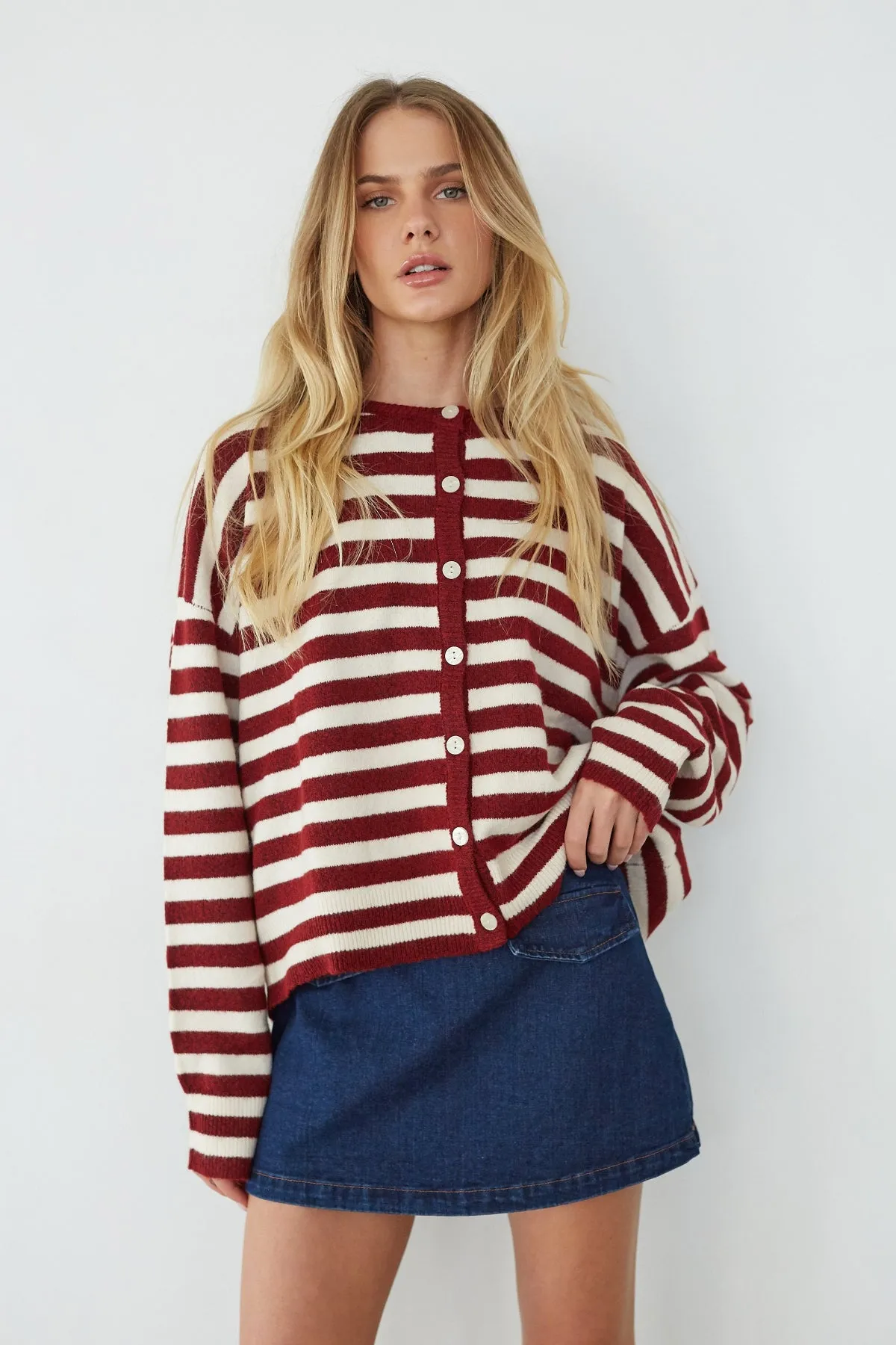 Alexandra Button Up Cardigan sold by American Threads