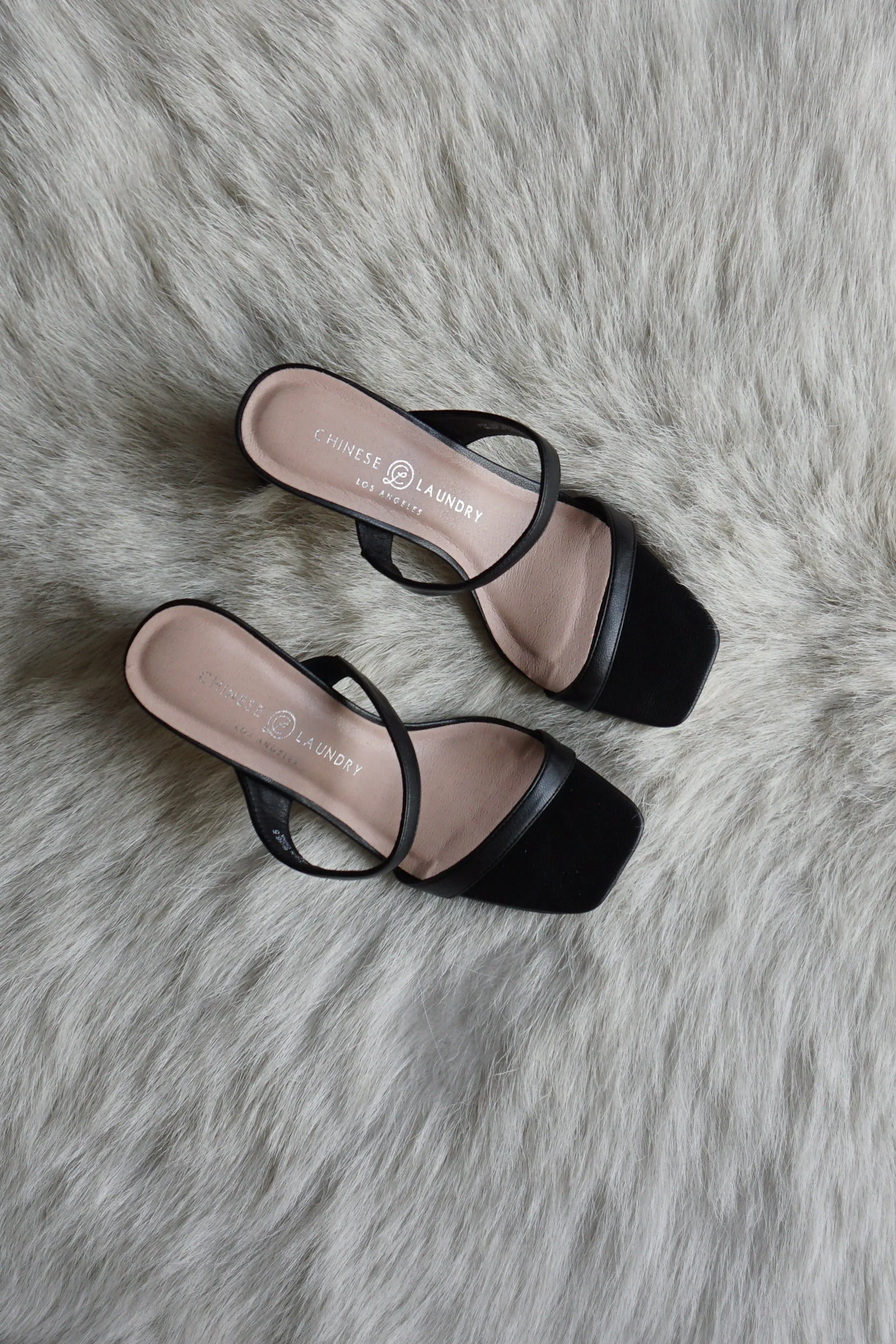 Yanti Double Strap Block Heel in Black sold by American Threads product image thumbnail 2