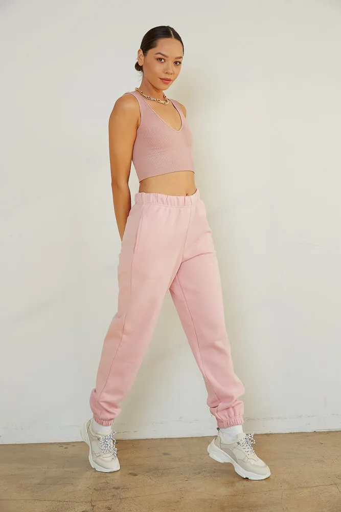 90s Baggy Sweatpants In Pink sold by American Threads