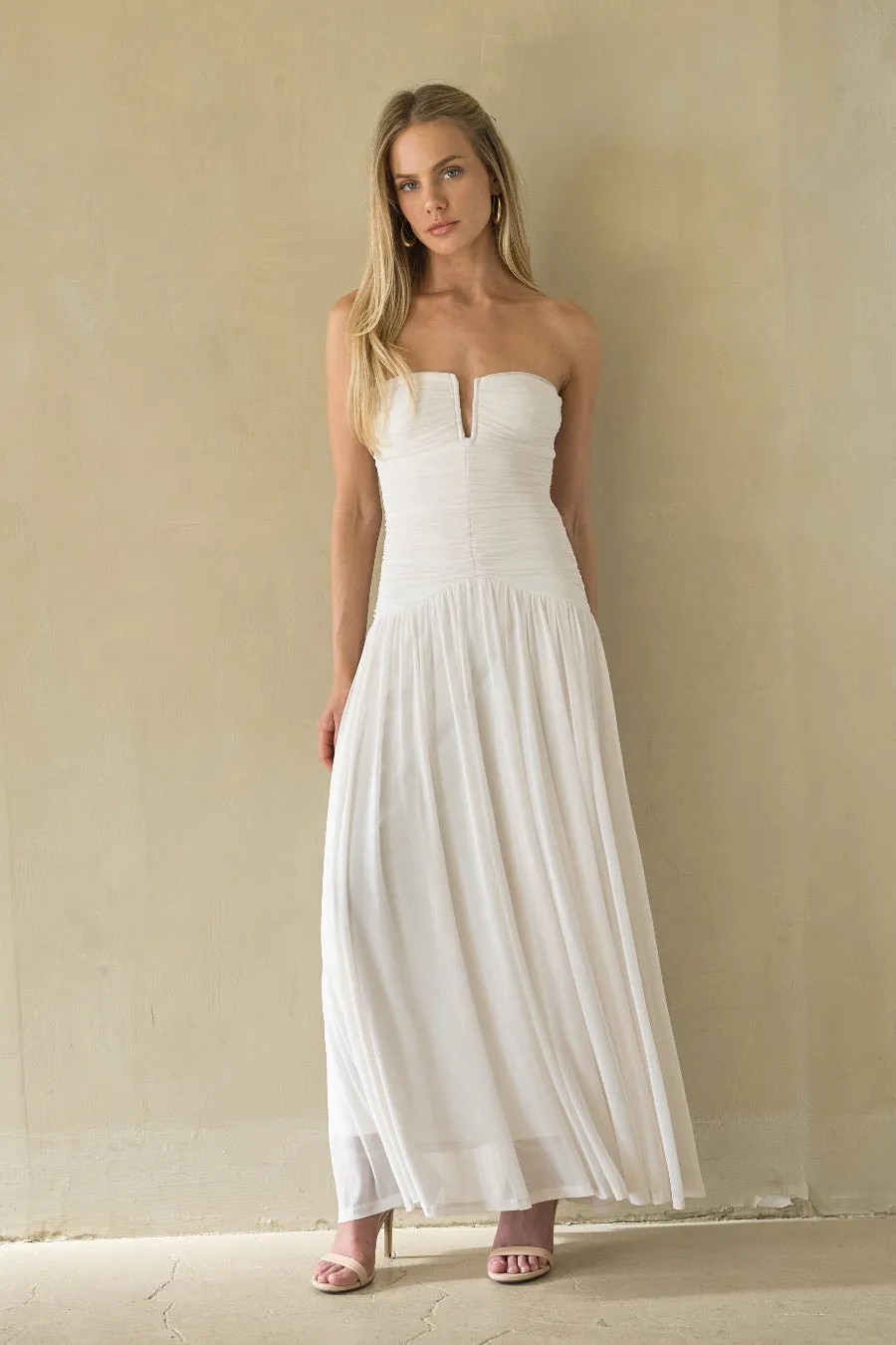 NIA Beverly Mesh Maxi Dress sold by American Threads