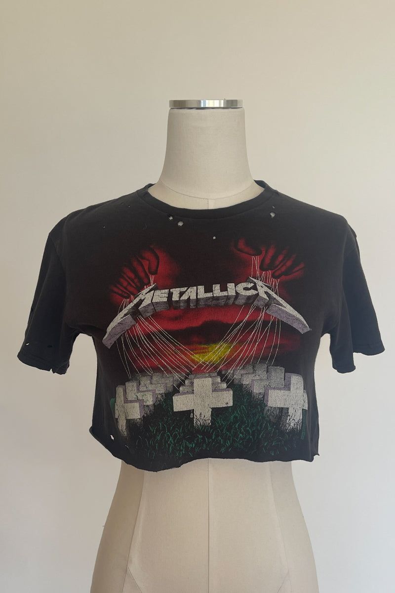 Metallica Cropped Vintage Tee sold by American Threads