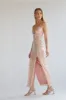 Adelaide Sequin Keyhole Midi Dress sold by American Threads