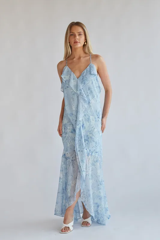 Ellery Floral Ruffle Maxi Dress sold by American Threads