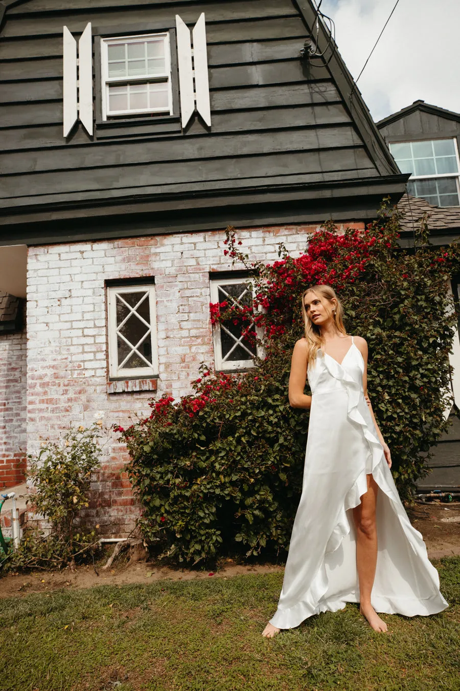 Esmerelda Ruffle Trim Maxi Dress sold by American Threads product image thumbnail 5