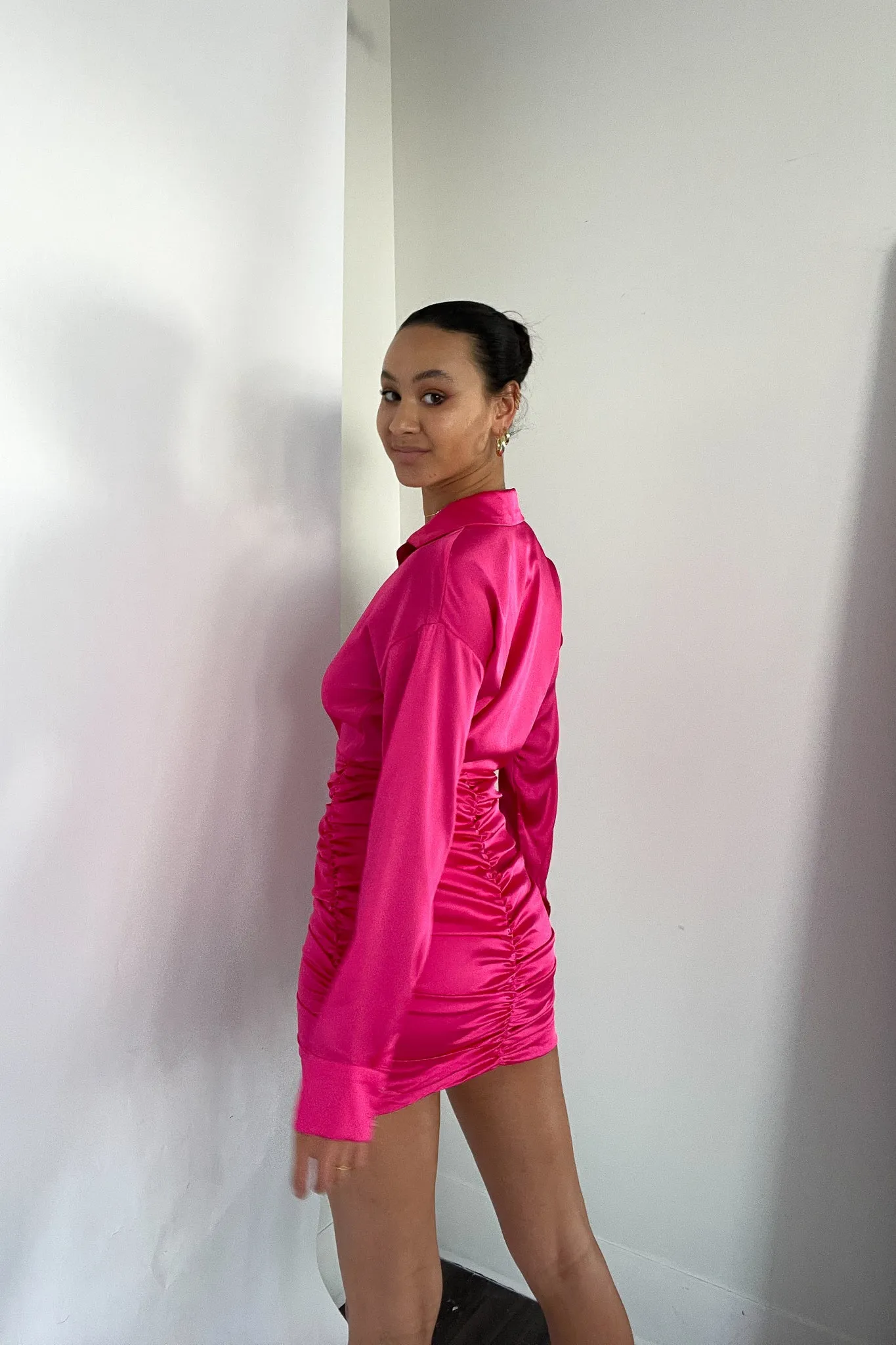 Monica Satin Mini Dress sold by American Threads product image thumbnail 5