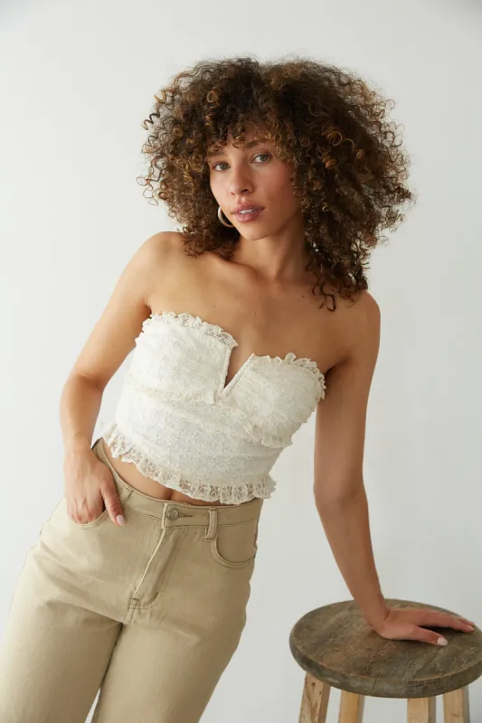 Adriana Strapless Bustier Top sold by American Threads