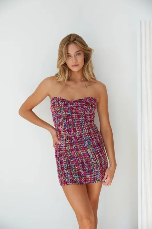 Gianna Tweed Bodycon Dress sold by American Threads