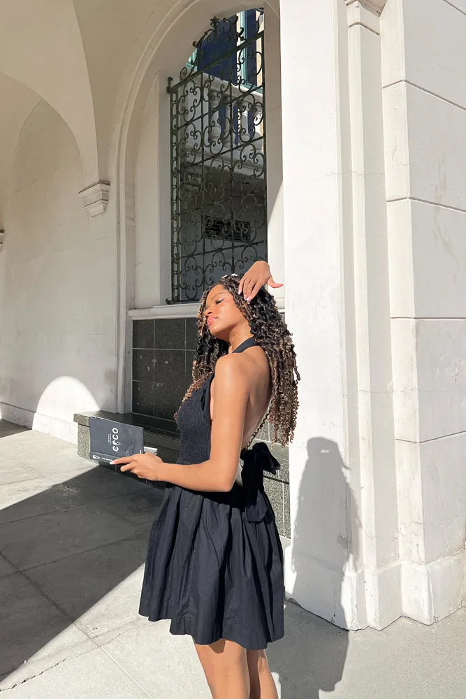 Flora Linen Mini Dress sold by American Threads product image thumbnail 3