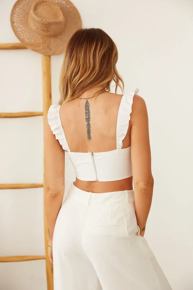 Paulina Ruffle Crop Top sold by American Threads product image thumbnail 3