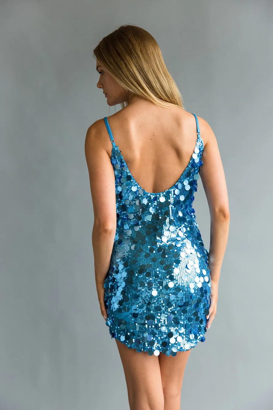 Giselle Disc Sequin Bodycon Mini Dress sold by American Threads product image thumbnail 5