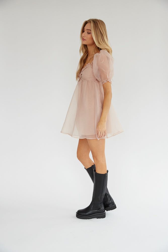 Adore You Puff Babydoll Dress sold by American Threads product image thumbnail 4