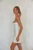 Meadow Floral Trim Satin Mini Dress sold by American Threads
