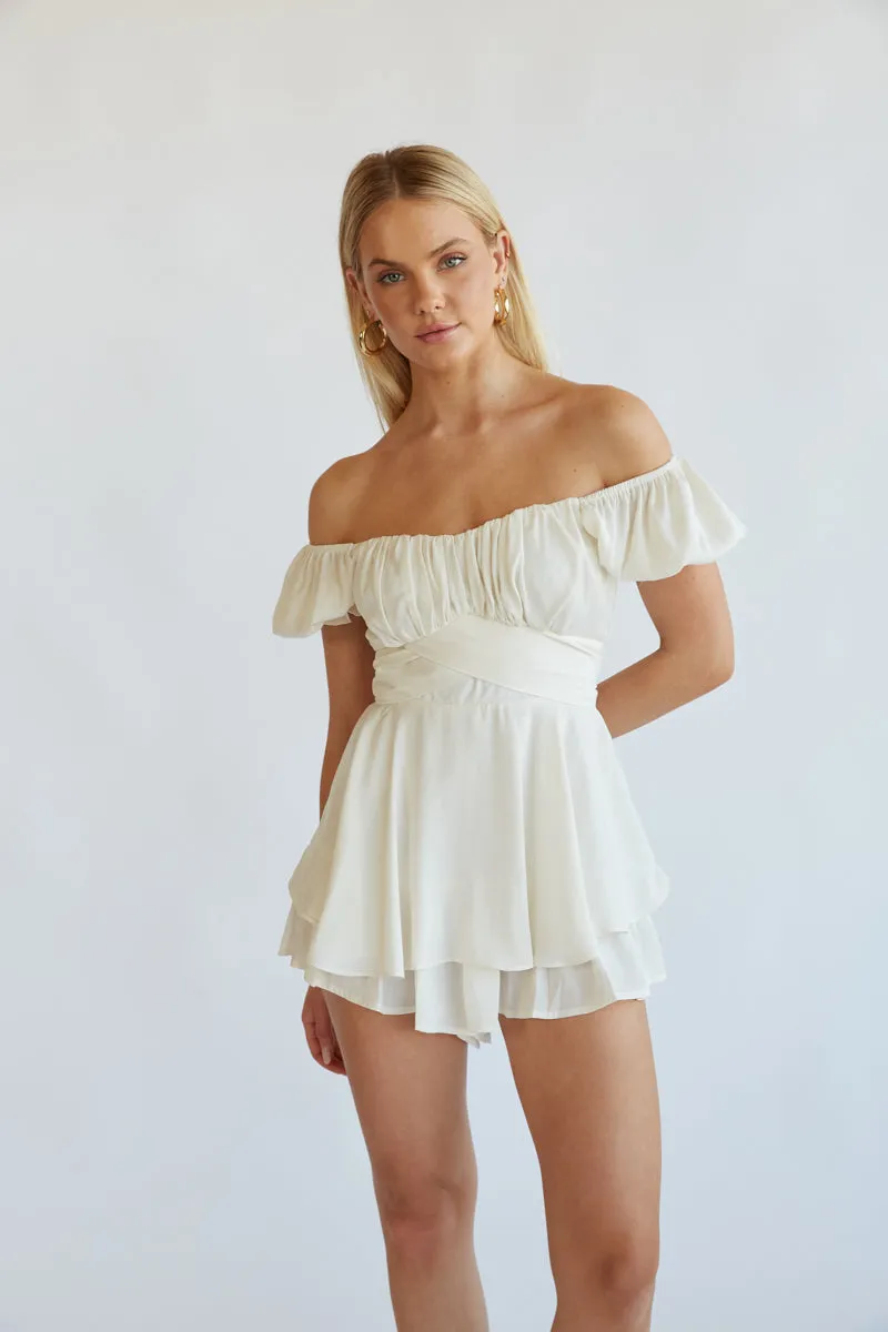 Eleanor Ruffle Wrap Romper sold by American Threads product image thumbnail 2