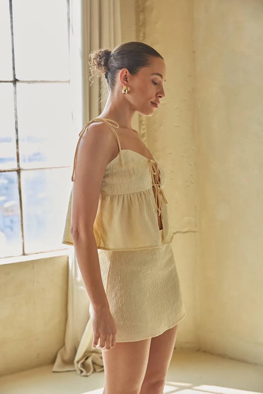 Talia Textured Mini Skirt sold by American Threads product image thumbnail 5