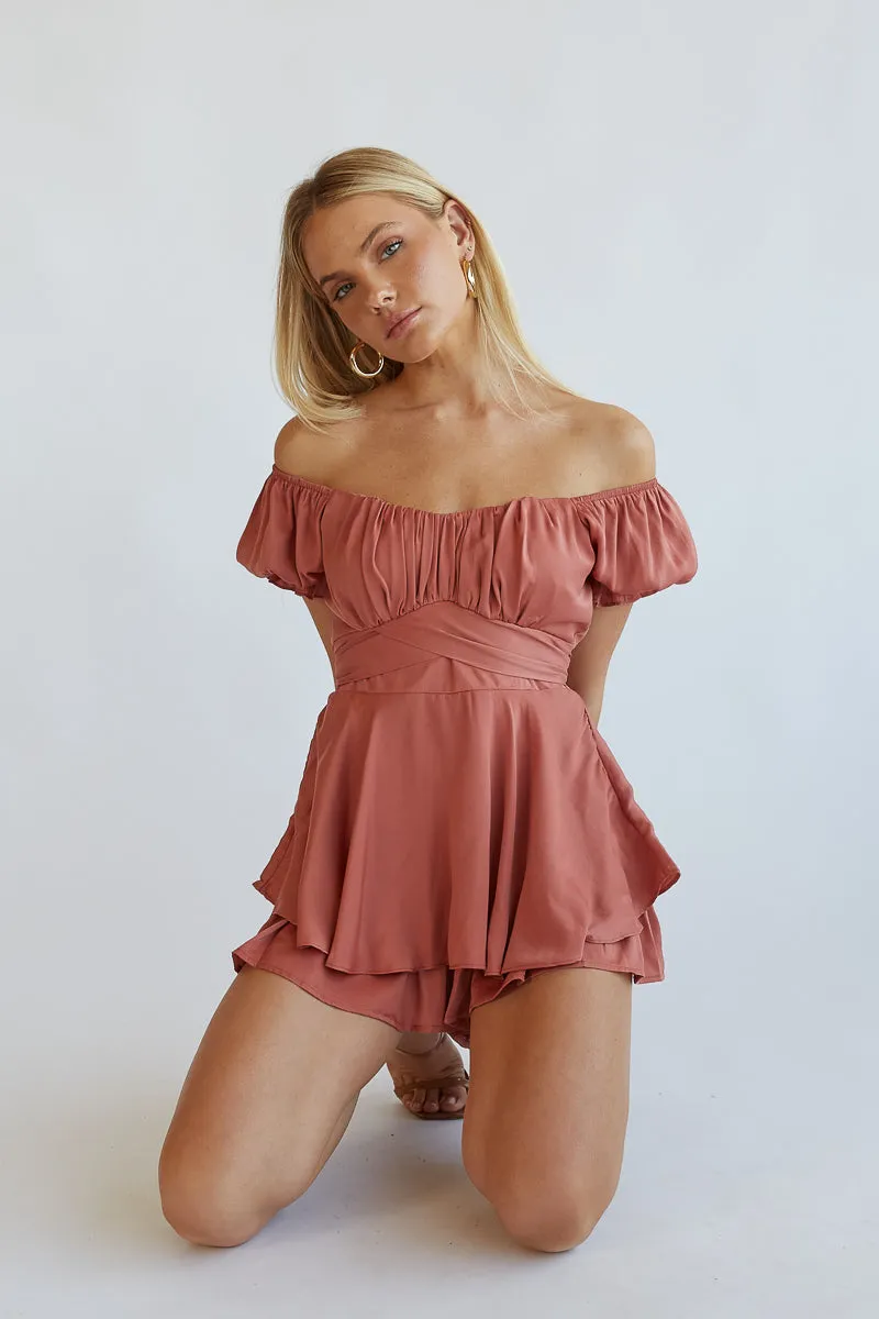 Eleanor Ruffle Wrap Romper sold by American Threads product image thumbnail 3