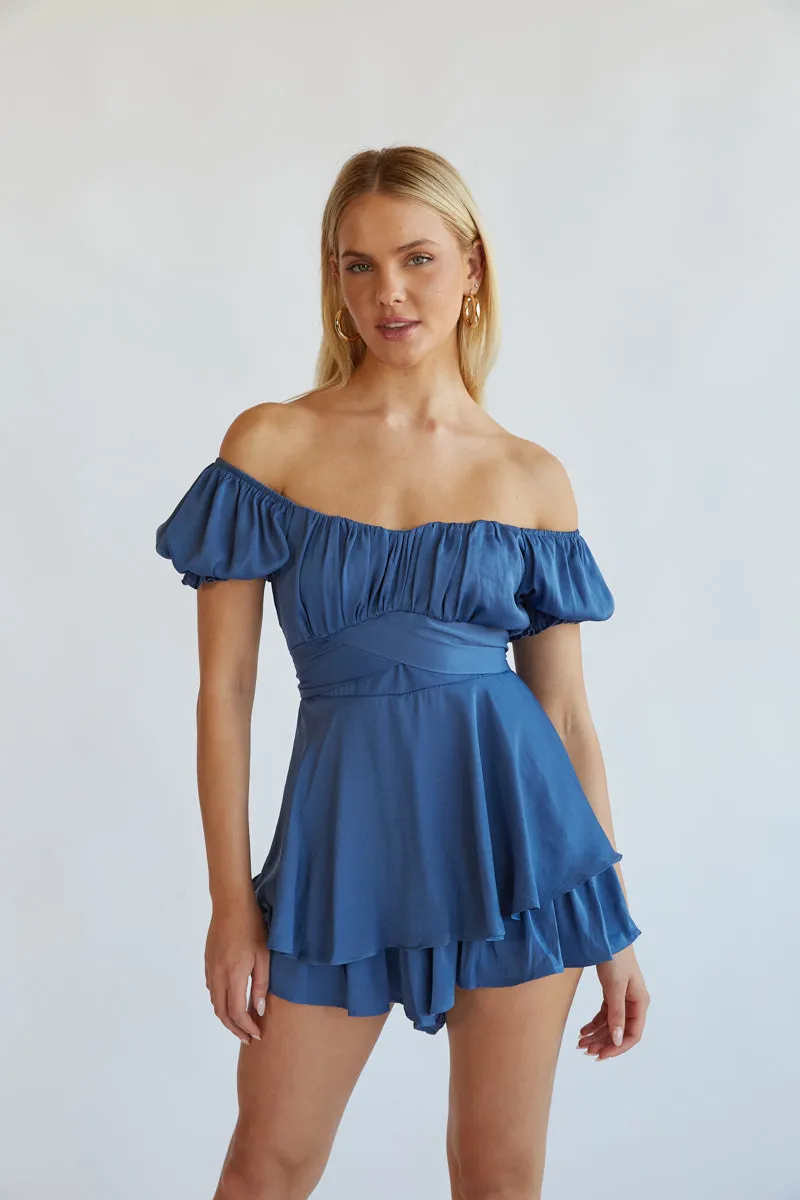 Eleanor Ruffle Wrap Romper sold by American Threads