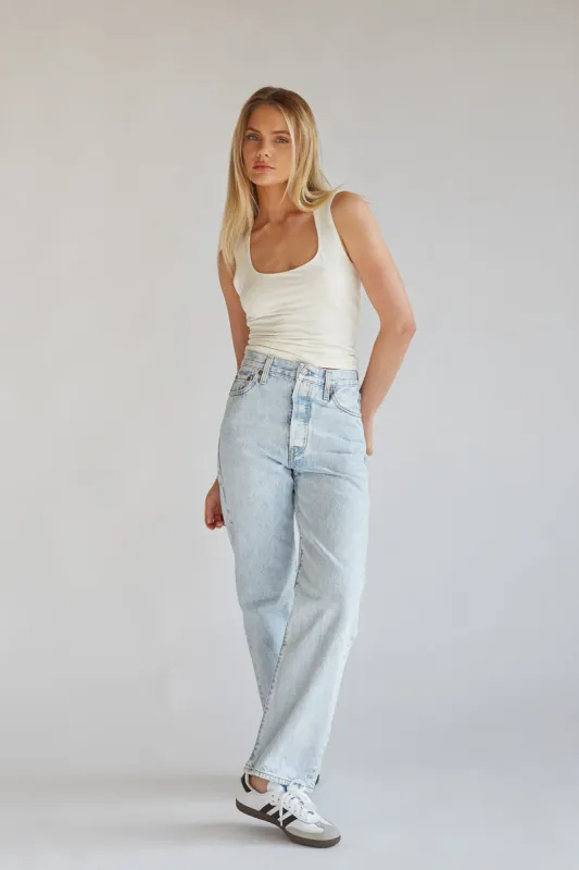 Levi's Ribcage Straight Ankle Jeans Ojai Shore sold by American Threads