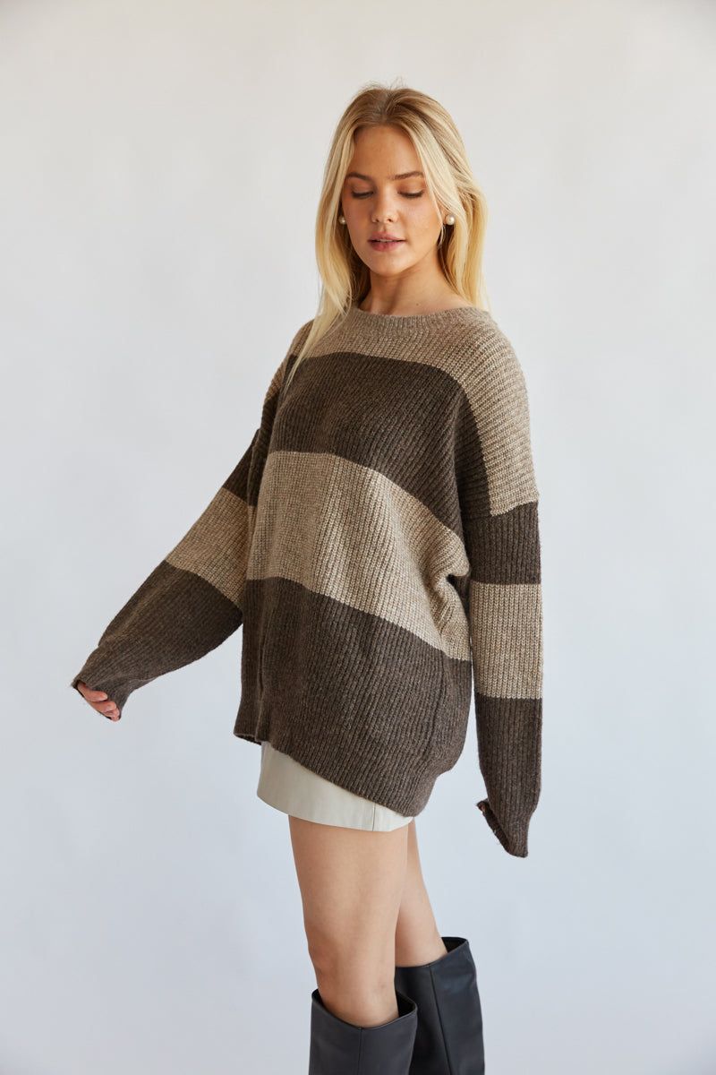 Reese Oversized Striped Sweater sold by American Threads product image thumbnail 3