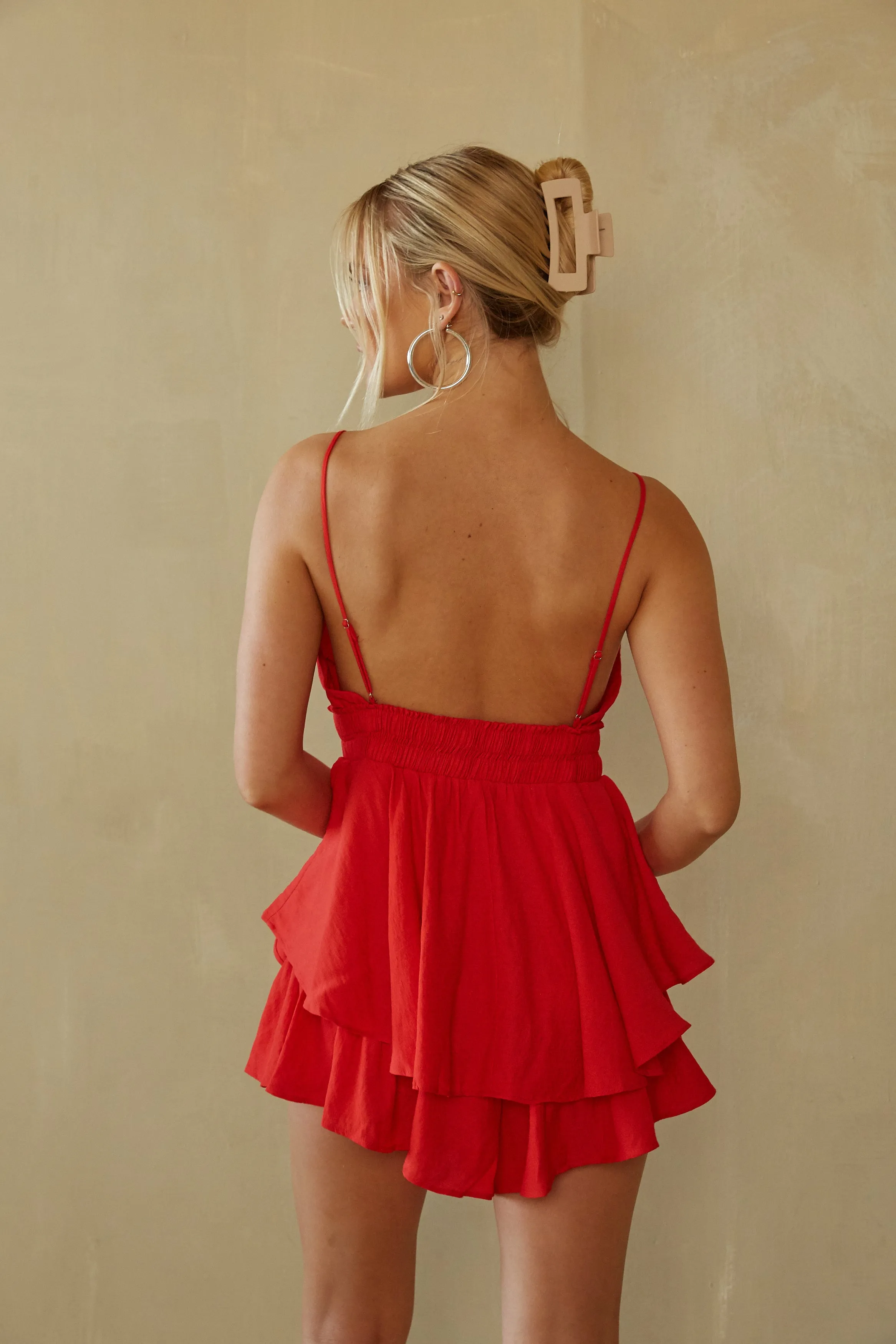 Arielle Ruffle Romper sold by American Threads product image thumbnail 2