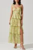 ASTR Midsummer Floral Tiered Maxi Dress in Bright Floral sold by American Threads