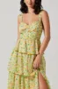 ASTR Midsummer Floral Tiered Maxi Dress in Bright Floral sold by American Threads