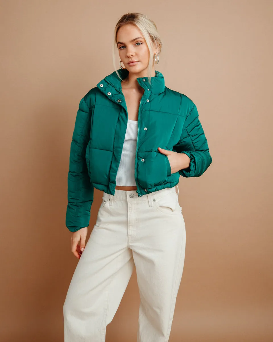 Tyla Cropped Puffer Jacket sold by American Threads