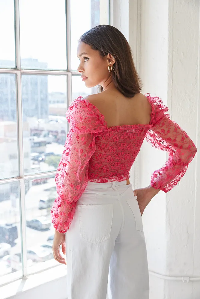 Isabelle Lace Crop Top sold by American Threads product image thumbnail 3