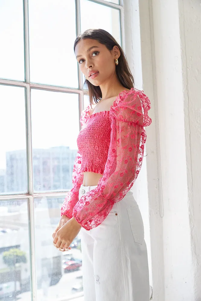 Isabelle Lace Crop Top sold by American Threads product image thumbnail 5