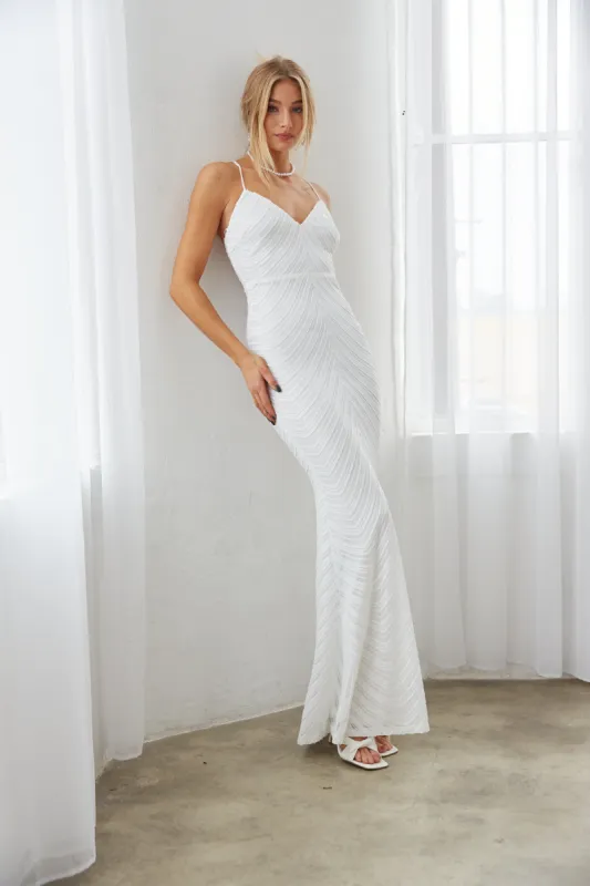 Jasper Sequin Open Back Maxi Dress sold by American Threads