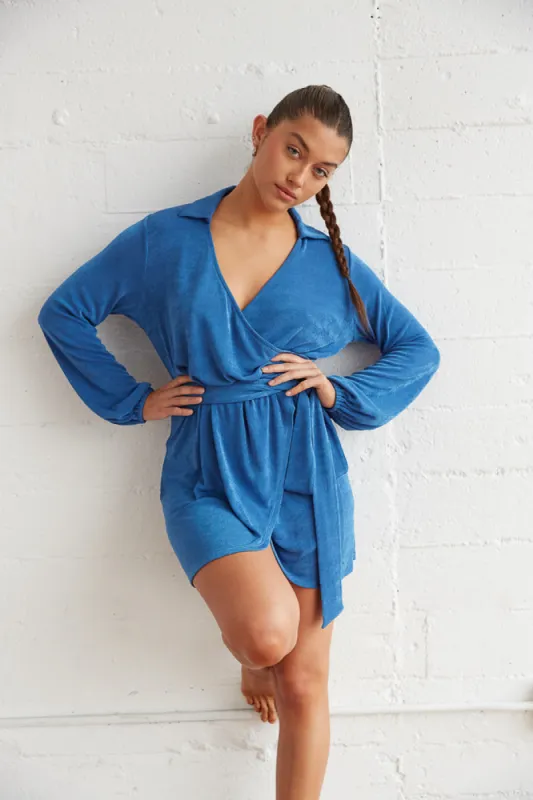 Luna Wrap Mini Dress made by American Threads