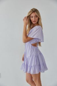 Brielle Flutter Sleeve Babydoll Mini Dress sold by American Threads