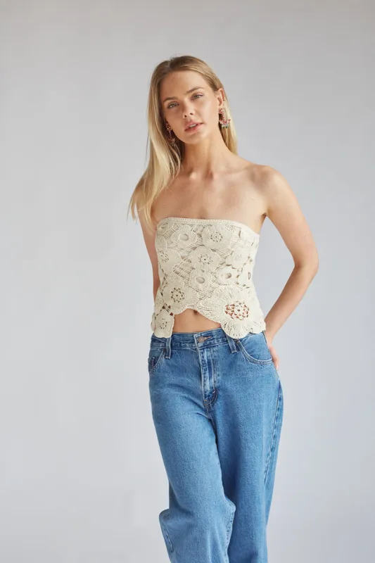 Sawyer Crochet Tube Top sold by American Threads