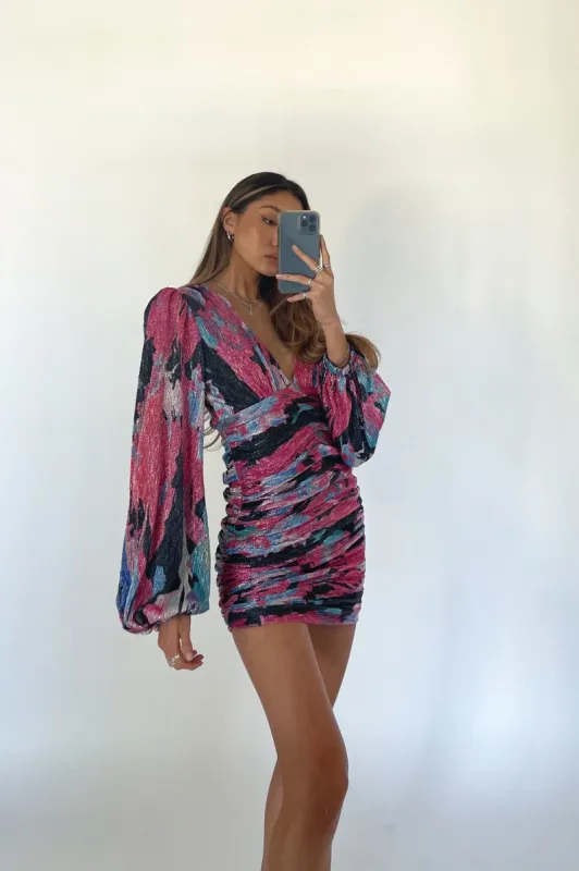 Meilani Metallic Mini Dress sold by American Threads