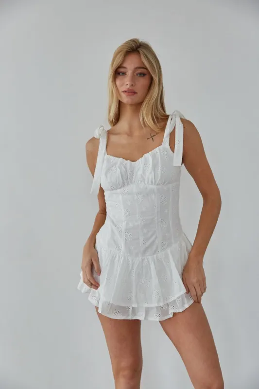 Sabrina Eyelet Lace Romper sold by American Threads