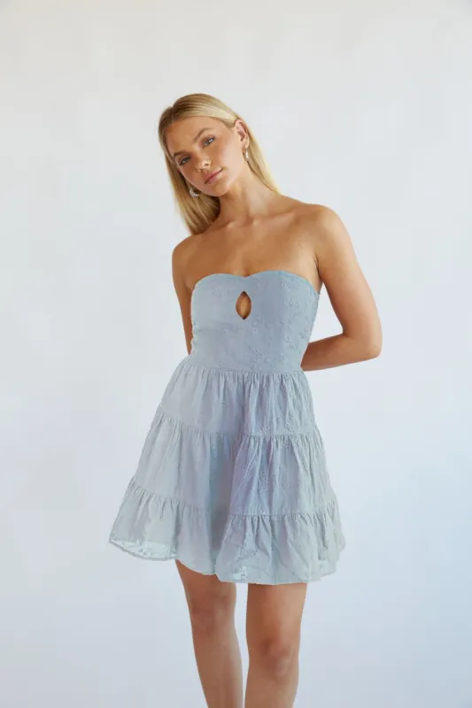 Blythe Embroidered Mini Dress sold by American Threads