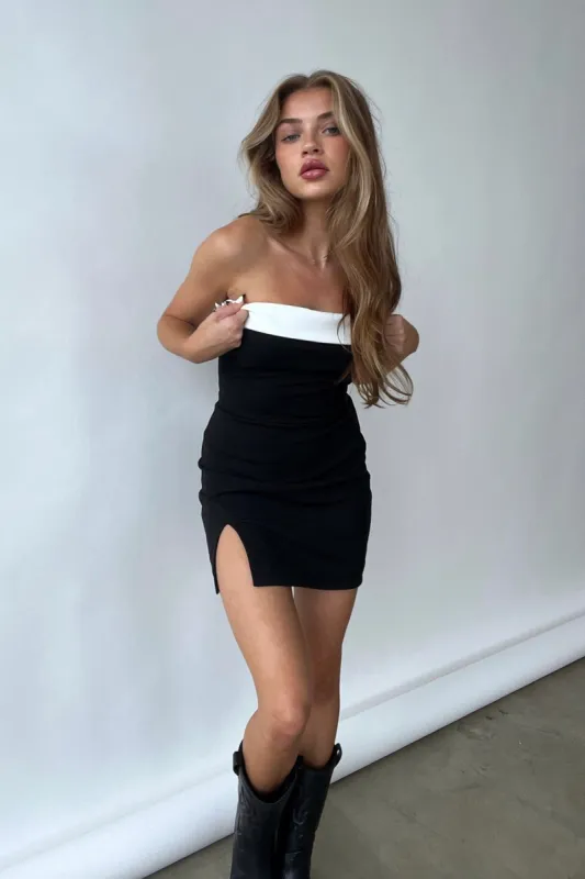 Ashley Contrast Mini Dress sold by American Threads