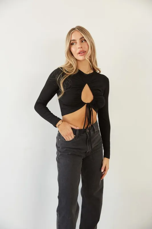Maxine Cinched Crop Top sold by American Threads