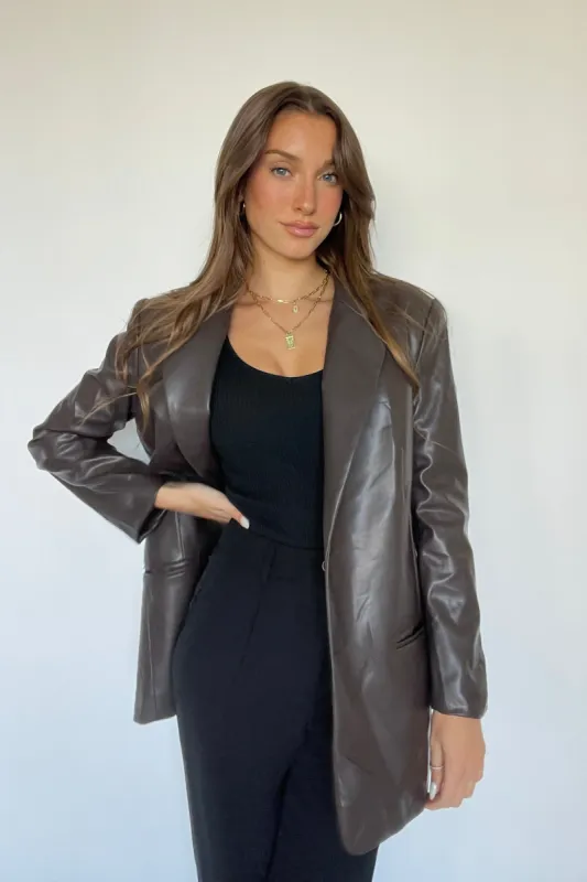 Brooklyn Leather Blazer sold by American Threads
