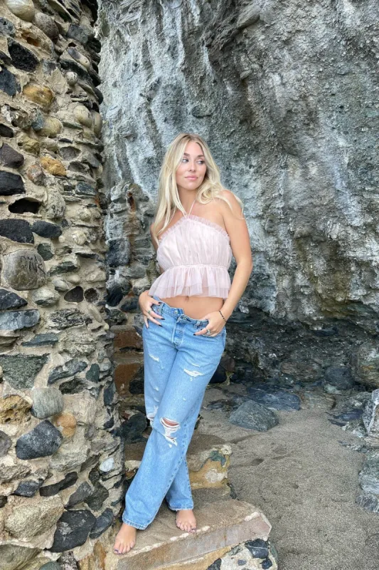 Chloe Tulle Halter Top sold by American Threads