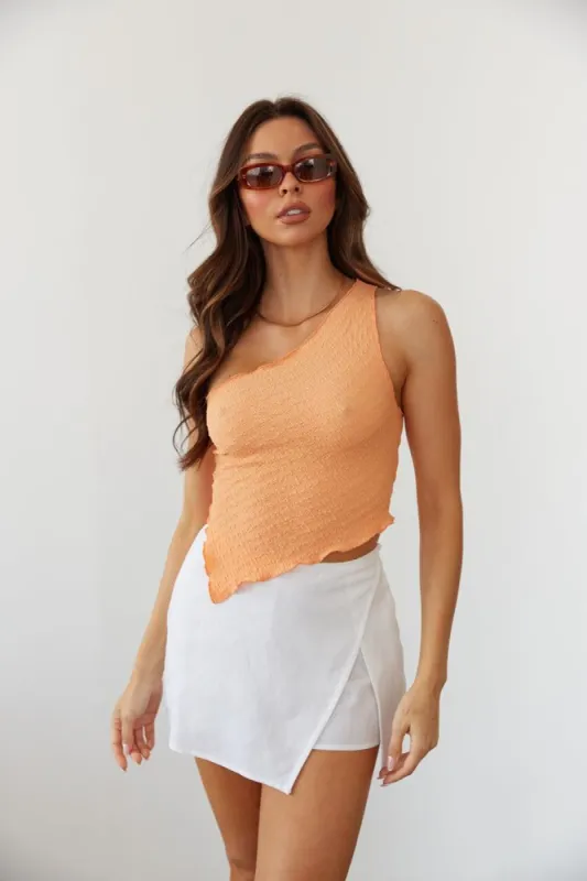 Pomelo Asymmetrical One Shoulder Top sold by American Threads