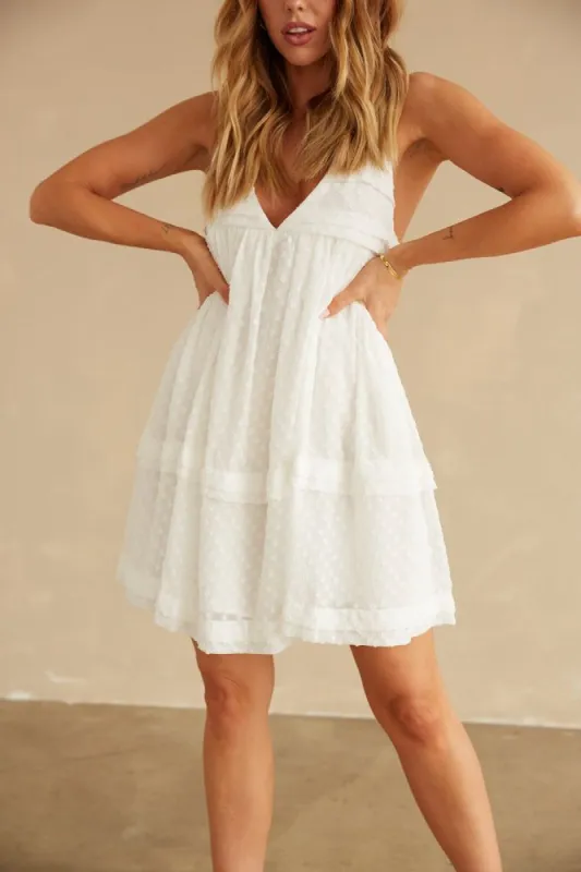 Daphne Swiss Dot Mini Dress sold by American Threads