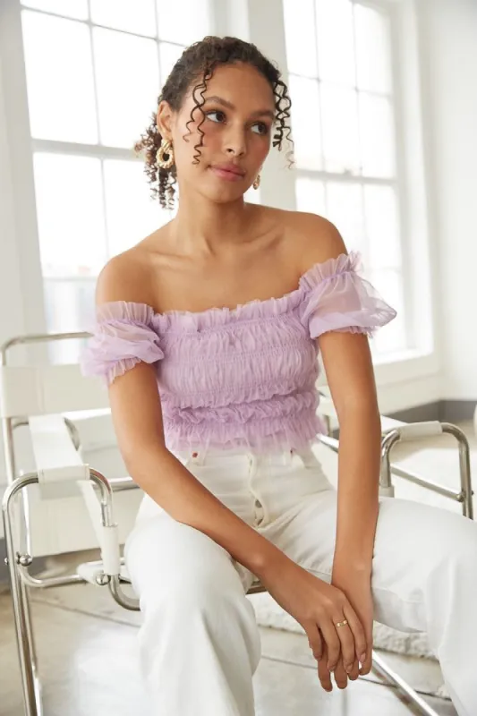 Covent Garden Tulle Crop Top sold by American Threads