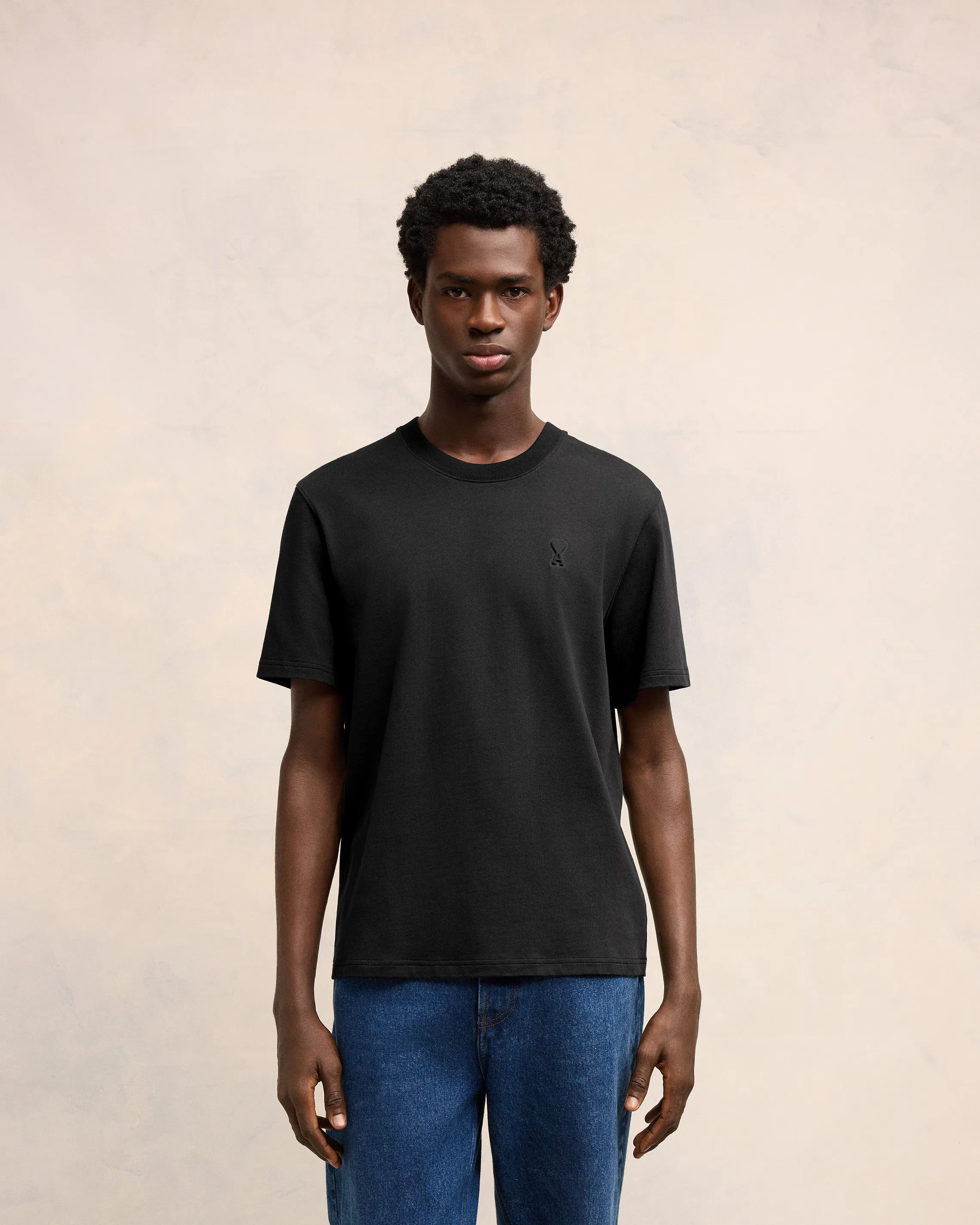 T-shirt Noir Ami De Coeur En Coton Biologique sold by Ami product image thumbnail 3