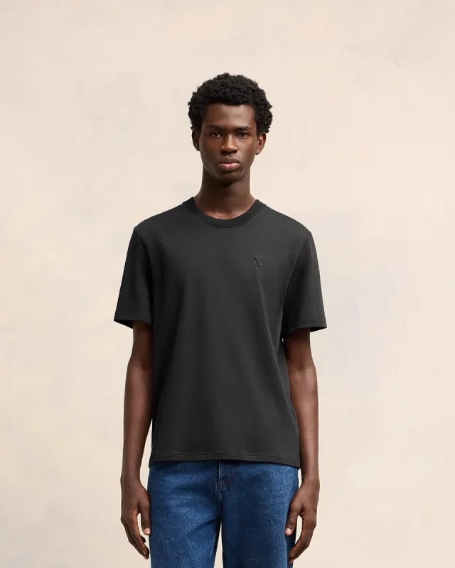 T-shirt Noir Ami De Coeur En Coton Biologique sold by Ami