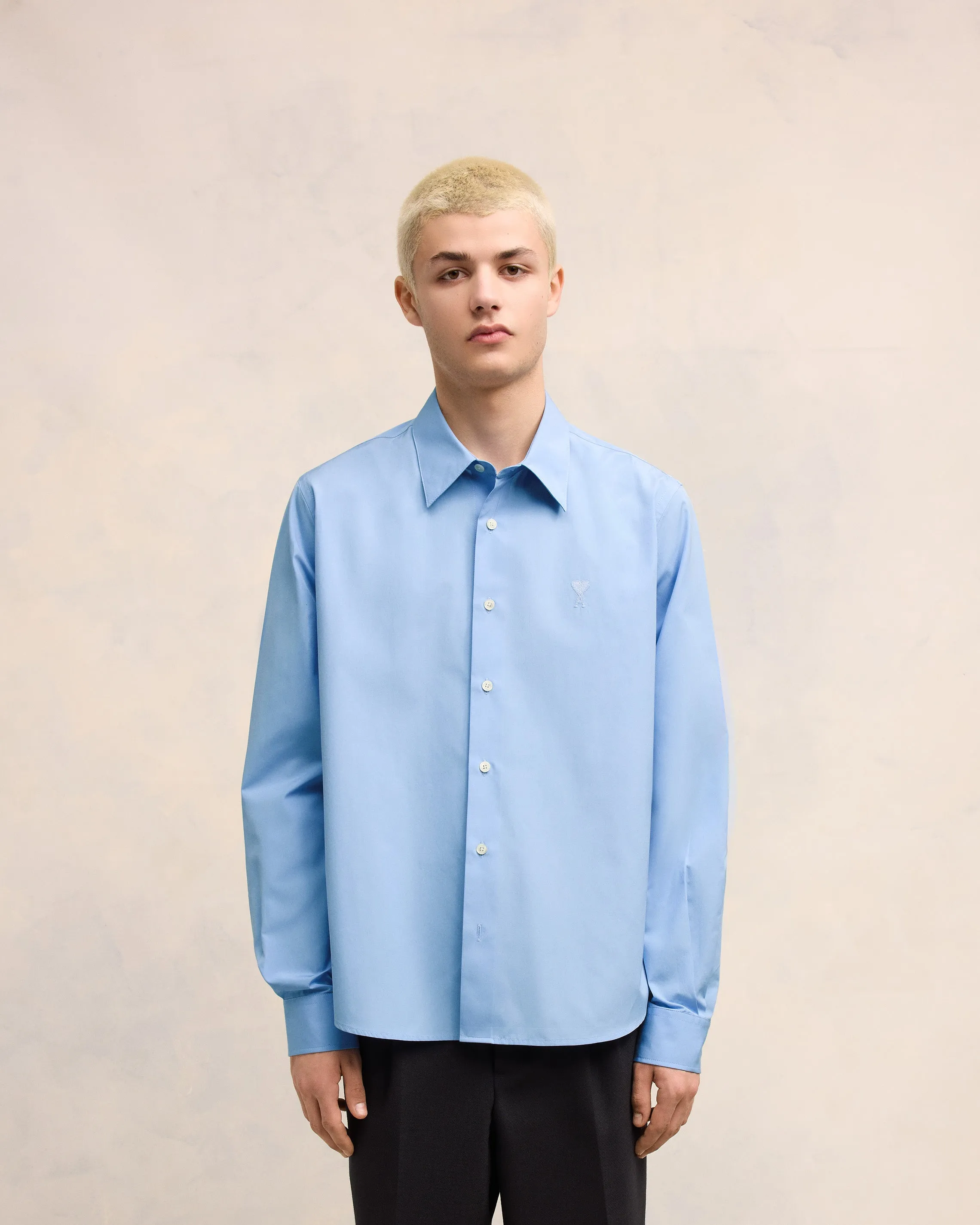 Chemise Classique Bleue Ami de Coeur En Coton sold by Ami product image thumbnail 3