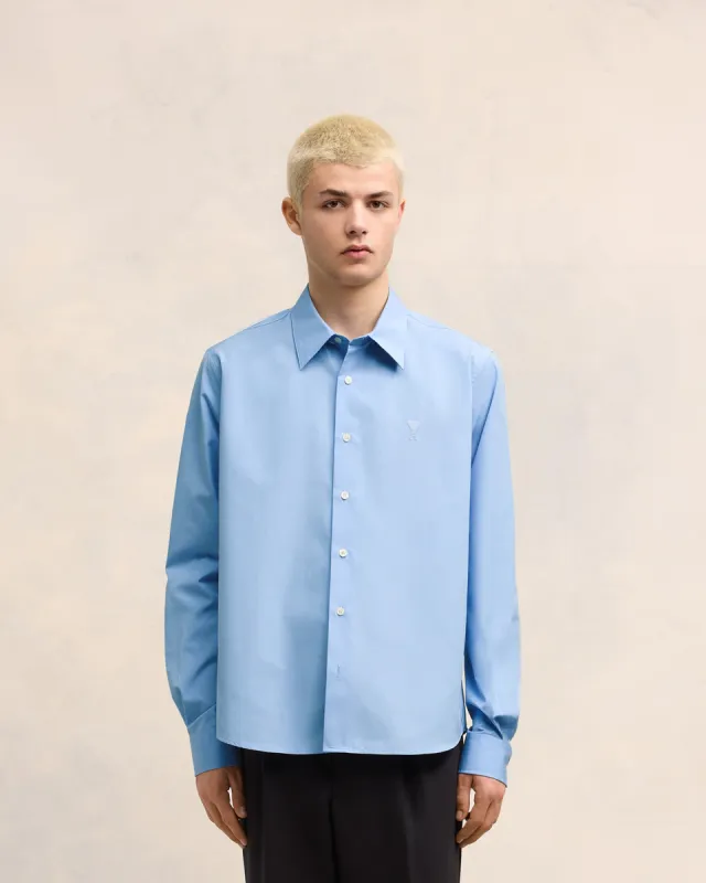 Chemise Classique Bleue Ami de Coeur En Coton sold by Ami