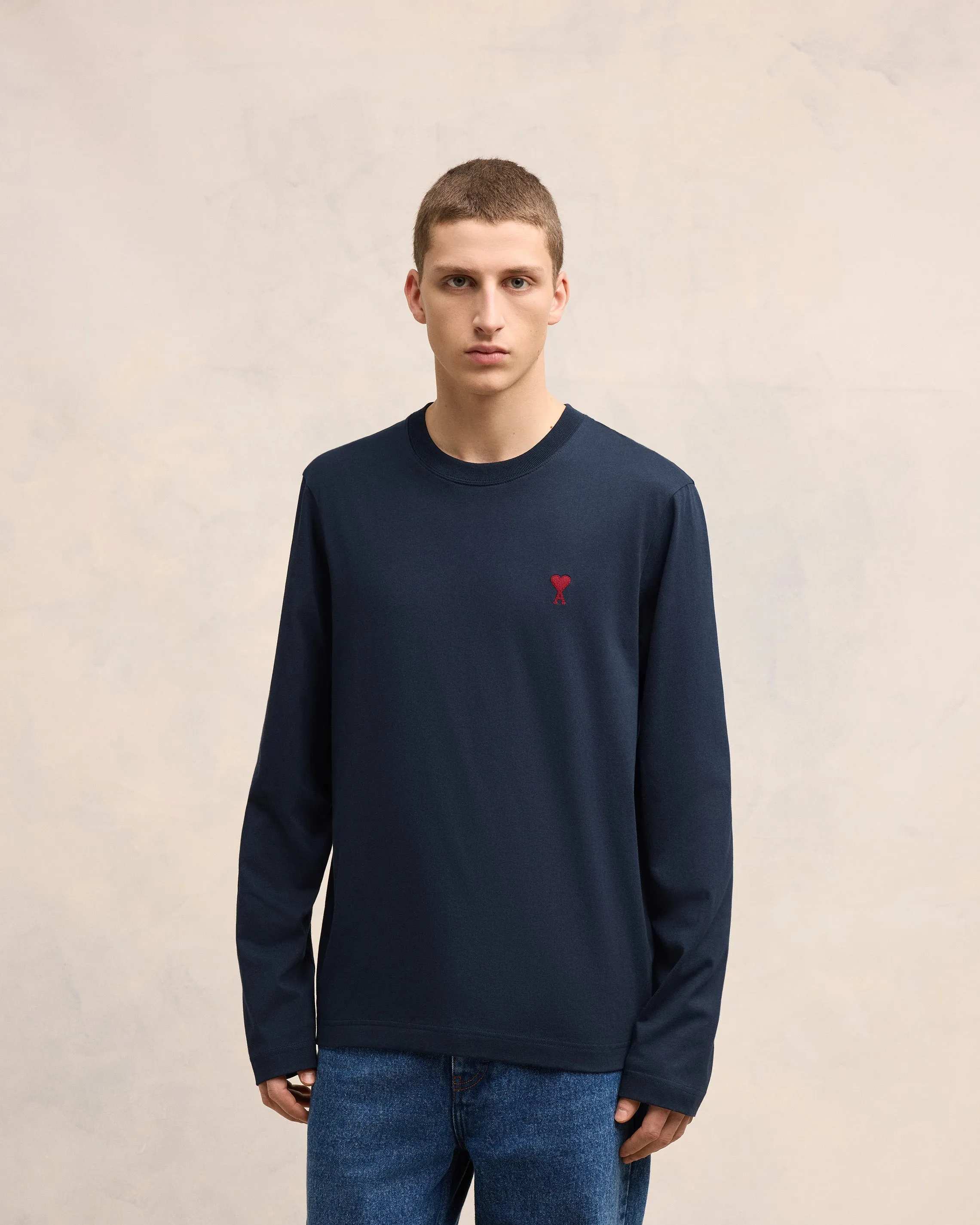 Tshirt Manches Longues Ami De Coeur Rouge Bleu en Coton sold by Ami product image thumbnail 3