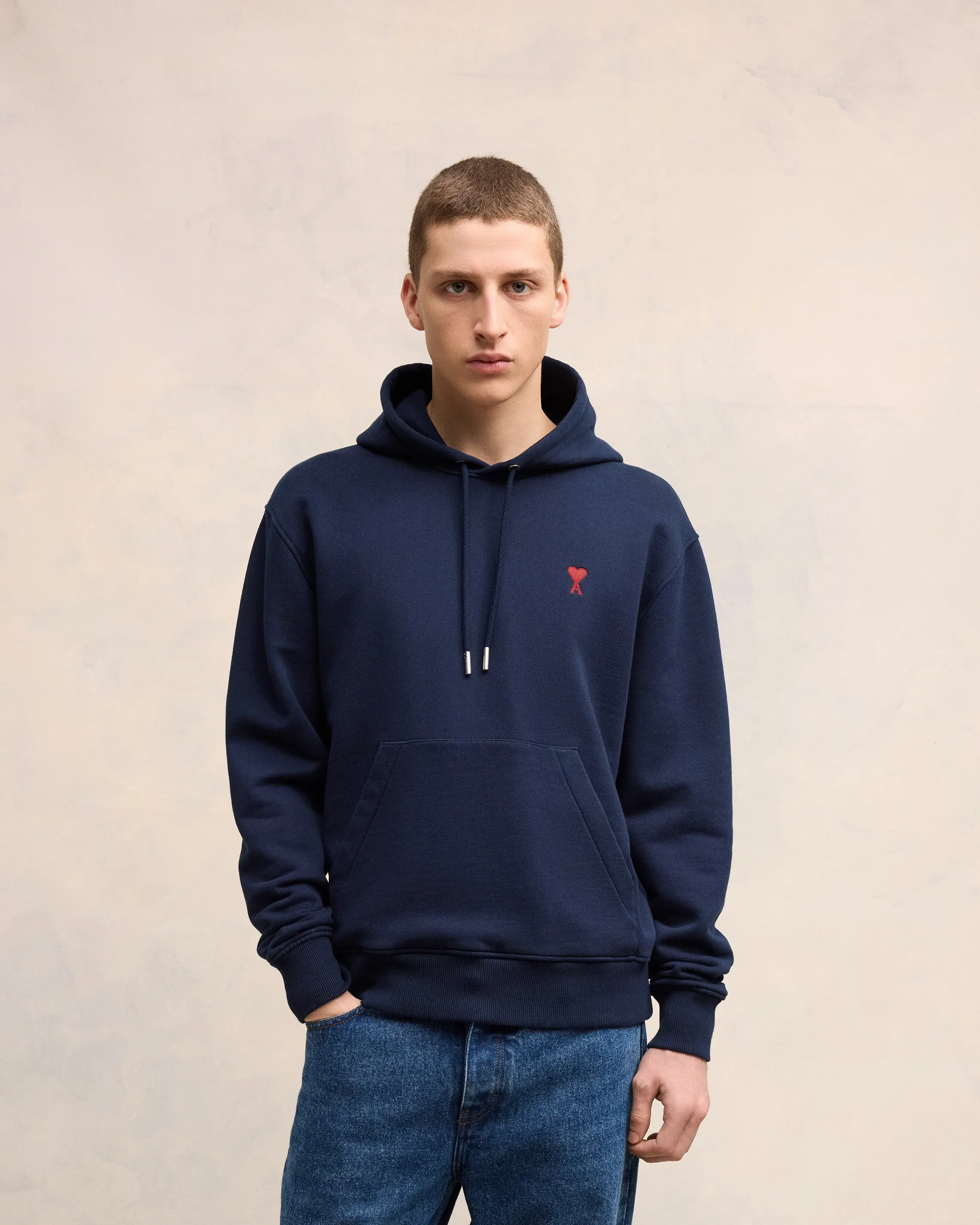 Hoodie bleu en coton Ami de Coeur sold by Ami product image thumbnail 3