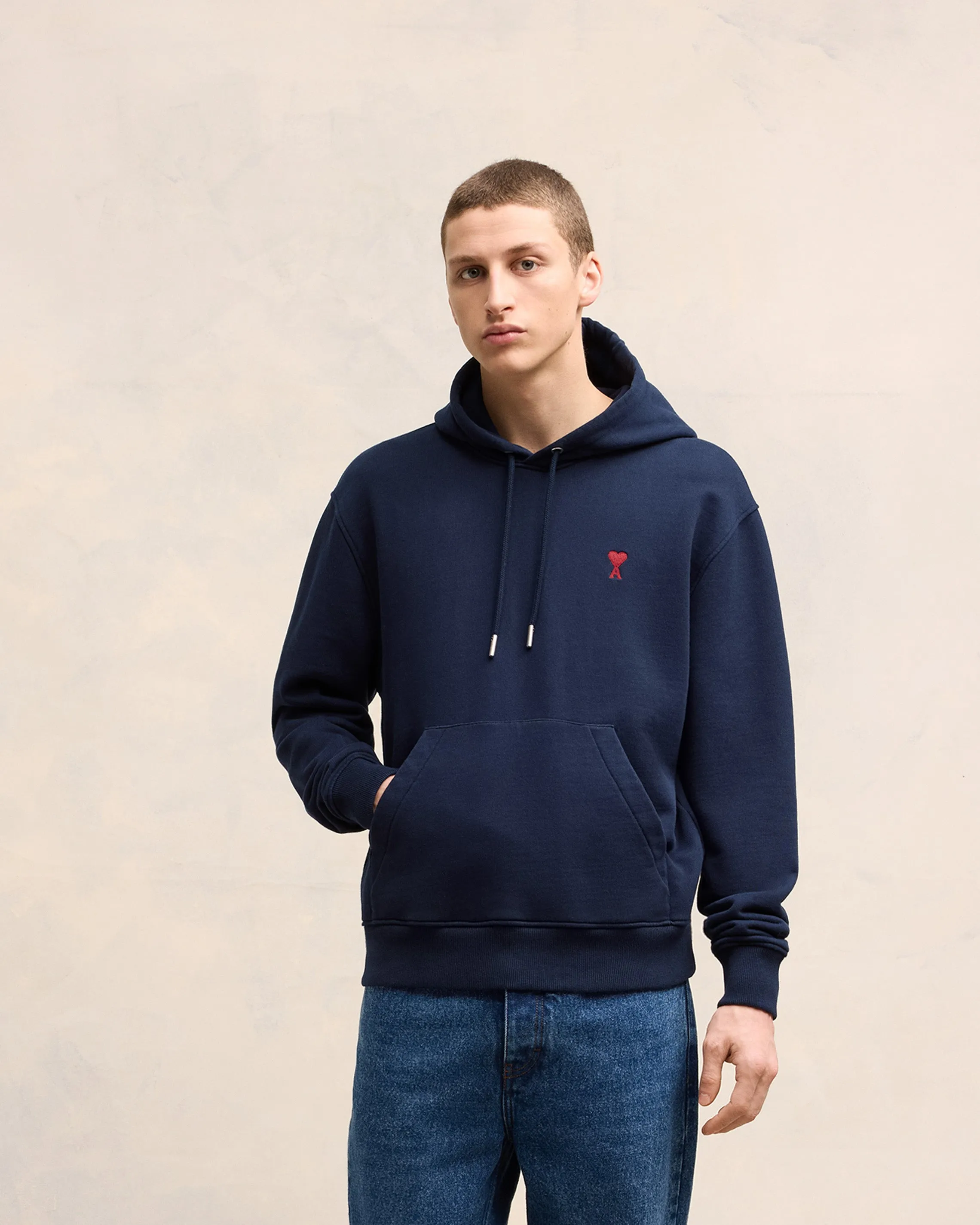 Hoodie bleu en coton Ami de Coeur sold by Ami